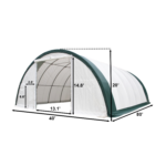 Single Truss Arch Storage Shelter W40'xL80'xH20' - Image 2