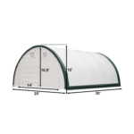 Single Truss Arch Storage Shelter W20'xL30'xH12' - Image 2