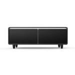 FORNO Evoluto 51" Smart Coffee Table – Dual Fridge Drawers, Bluetooth Audio, Wireless Charging, RGB Light in Black, FCTFR7006-51BLK - Image 2