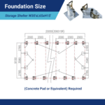 Single Truss Arch Storage Shelter W30'xL65'xH15' - Image 7