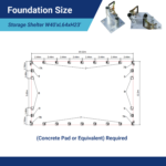 Double Truss Storage Shelter W40'xL64'xH23' - Image 9