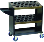 Tool Storage Cart - Holds 90 Pcs. 40 Taper Tools - Brown