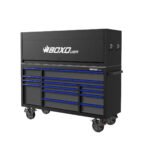 Boxo Pro Series | Loaded 72" 14-Drawer Garage Top Rolling Tool Box | Black - Image 6