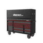 Boxo Pro Series | Loaded 72" 14-Drawer Garage Top Rolling Tool Box | Black - Image 5