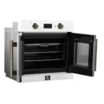 FORNO Asti 30" 3.58 cu. ft. French Door Electric Wall Oven with Air Fry, Self-Clean and Sous Vide in White with Antique Brass Accents, FBOEL1333-30WHT - Image 7