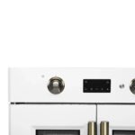 FORNO Asti 30" 3.58 cu. ft. French Door Electric Wall Oven with Air Fry, Self-Clean and Sous Vide in White with Antique Brass Accents, FBOEL1333-30WHT - Image 3