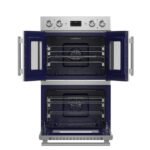 FORNO Gallico 30" 7.36 cu. ft. French Door Double Electric Wall Oven with Telescopic Racks, Air Fry, Self-Clean and Sous Vide, FBOEL1388-30 - Image 2