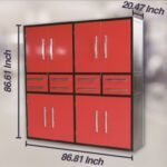 7ft Garage Storage Cabinet (8 Drawers & 8 Cabinets) - Image 4