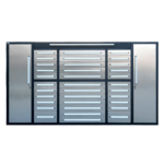 9' Garage Workbench Cabinet with 34 Drawers & 3 Cabinets