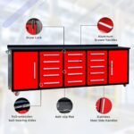 10ft 15-Drawer Storage Workbench with Wheels - Image 4