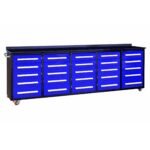 10ft 25-Drawer Storage Workbench with Wheels - Image 2