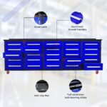 10ft 25-Drawer Storage Workbench with Wheels - Image 10