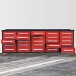 10ft 25-Drawer Storage Workbench with Wheels - Image 8