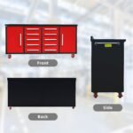 7ft 10-drawer Storage Workbench with Wheels - Image 8