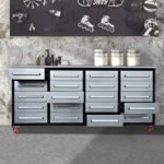 7ft 20-Drawer Storage Workbench with Wheels - Image 19
