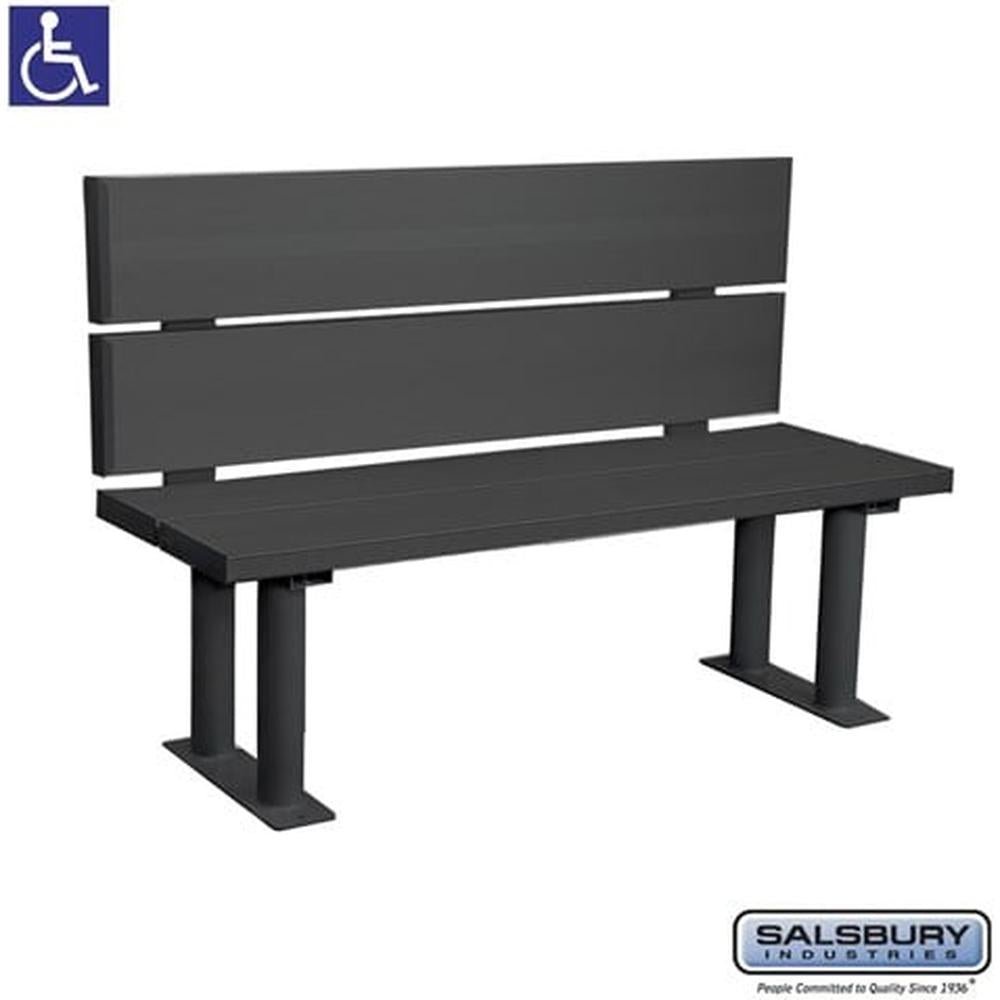 aluminum-ada-locker-bench-with-back-support-48-inch-wide-by-salsbury-by-salsbury-fk-111764-1 Aluminum ADA Locker Bench with back support - 48" Wide by Salsbury - Image 1