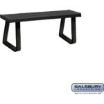 Aluminum Locker Bench - 48" Wide - 14" Deep by Salsbury - Image 2