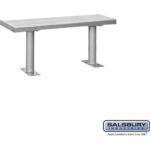 Aluminum Locker Bench - 48" Wide - 14" Deep by Salsbury - Image 3