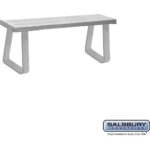 Aluminum Locker Bench - 48" Wide - 14" Deep by Salsbury - Image 4