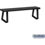 Aluminum Locker Bench - 72" Wide - 14" Deep by Salsbury - Image 2