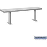 Aluminum Locker Bench - 72" Wide - 14" Deep by Salsbury - Image 3