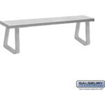 Aluminum Locker Bench - 72" Wide - 14" Deep by Salsbury - Image 4