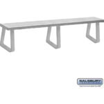Aluminum Locker Bench - 96" Wide - 14" Deep by Salsbury - Image 4