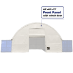 Front Wall with Winch door for Container Canopy Shelter 40'x40'x15'