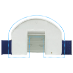Front Panel with Winch door for W20' Container Shelter - Image 2