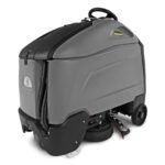 Karcher Chariot 3 iScrub 26 SP Stand On Autoscrubber Traction Drive 26" Cylindrical Brush w/ Chemical Metering - Lead Acid Batteries 225ah - Shelf Battery Charger