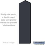 Double End Side Panel - for 15 Inch Deep Premier Wood Locker - with Sloping Hood by Salsbury - Image 2