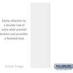 Double End Side Panel - for 18 Inch Deep Premier Wood Locker - without Sloping Hood by Salsbury