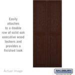 Double End Side Panel - for 18 Inch Deep Solid Oak Executive Wood Locker by Salsbury