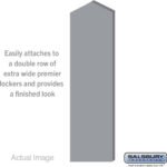 Double End Side Panel - for 21 Inch Deep Premier Wood Locker - with Sloping Hood by Salsbury - Image 6