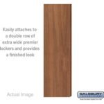 Double End Side Panel - for 21 Inch Deep Premier Wood Locker - without Sloping Hood by Salsbury - Image 3