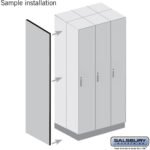 Double End Side Panel - for 21 Inch Deep Premier Wood Locker - without Sloping Hood by Salsbury - Image 7