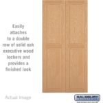 Double End Side Panel - for 21 Inch Deep Solid Oak Executive Wood Locker by Salsbury - Image 2