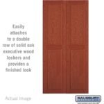 Double End Side Panel - for 21 Inch Deep Solid Oak Executive Wood Locker by Salsbury - Image 3