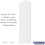 Double End Side Panel - for 24 Inch Deep Premier Wood Locker - with Sloping Hood by Salsbury