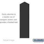 Double End Side Panel - for 5 Feet High - 15 Inch Deep Designer Wood Locker - with Sloping Hood by Salsbury