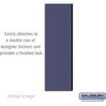 Double End Side Panel - for 5 Feet High - 18 Inch Deep Designer Wood Locker - without Sloping Hood by Salsbury - Image 2