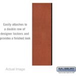 Double End Side Panel - for 5 Feet High - 18 Inch Deep Designer Wood Locker - without Sloping Hood by Salsbury - Image 3