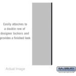 Double End Side Panel - for 5 Feet High - 18 Inch Deep Designer Wood Locker - without Sloping Hood by Salsbury - Image 4
