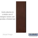 Double End Side Panel - for 5 Feet High - 18 Inch Deep Designer Wood Locker - without Sloping Hood by Salsbury - Image 5