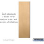 Double End Side Panel - for 5 Feet High - 18 Inch Deep Designer Wood Locker - without Sloping Hood by Salsbury - Image 6