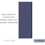 Double End Side Panel - for 5 Feet High - 21 Inch Deep Designer Wood Locker - without Sloping Hood by Salsbury - Image 2