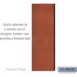 Double End Side Panel - for 5 Feet High - 21 Inch Deep Designer Wood Locker - without Sloping Hood by Salsbury - Image 3