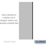 Double End Side Panel - for 5 Feet High - 21 Inch Deep Designer Wood Locker - without Sloping Hood by Salsbury - Image 4
