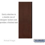 Double End Side Panel - for 5 Feet High - 21 Inch Deep Designer Wood Locker - without Sloping Hood by Salsbury - Image 5