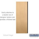 Double End Side Panel - for 5 Feet High - 21 Inch Deep Designer Wood Locker - without Sloping Hood by Salsbury - Image 6